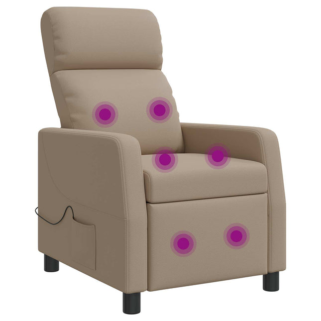 Massage Lænestol Cappuccino Kunstlæder