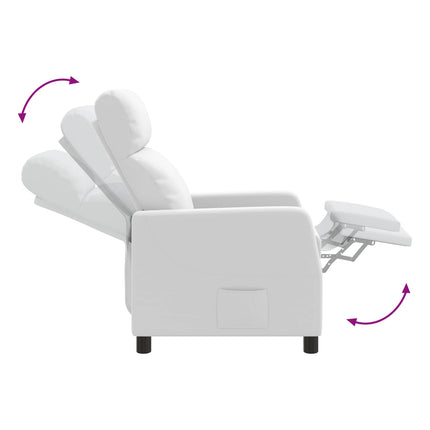 Massage Lænestol Hvid Kunstlæder