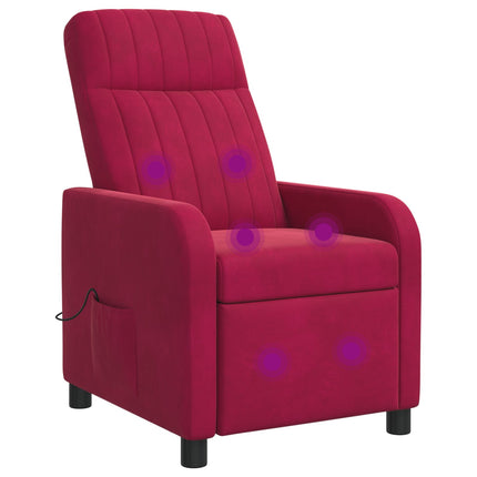 Massage Lænestol Vinrød Velour (V)