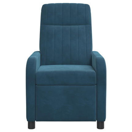 Massage Lænestol Blå Velour (V)