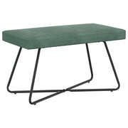 bænk Ensfarvet Havgrøn 80 x 40 x 45 cm Velour