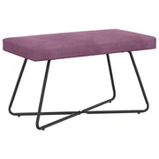 bænk Ensfarvet Lilla 80 x 40 x 45 cm Velour