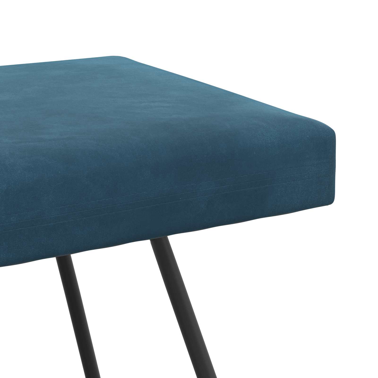 bænk Ensfarvet Blå 110 x 40 x 45 cm Velour