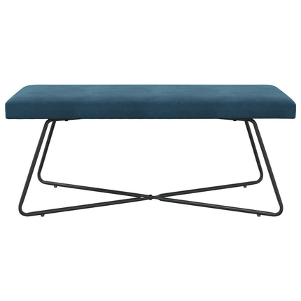 bænk Blå 110 x 40 x 45 cm Fløjl
