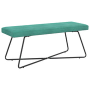 bænk Ensfarvet Turkis 110 x 40 x 45 cm Velour
