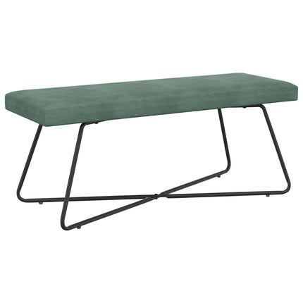 bænk Havgrøn 110 x 40 x 45 cm Fløjl
