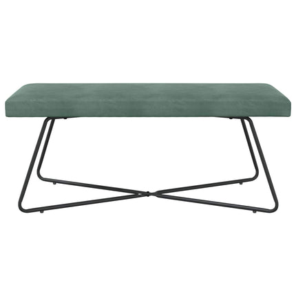 bænk Havgrøn 110 x 40 x 45 cm Fløjl