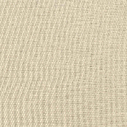Bænk med knap tufting Cremefarvet 110 x 40 x 46 cm Stof
