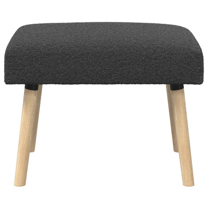 bænk Ensfarvet Mørkegrå 60 x 40 x 45 cm Bouclé