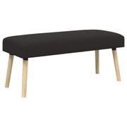 bænk Ensfarvet Sort 110 x 40 x 46 cm Bouclé
