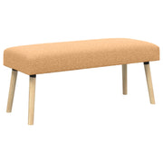 bænk Ensfarvet Beige 110 x 40 x 46 cm Bouclé