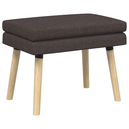 Dobbeltlagret bænk Mørk Brun 60 x 40 x 46 cm Stof