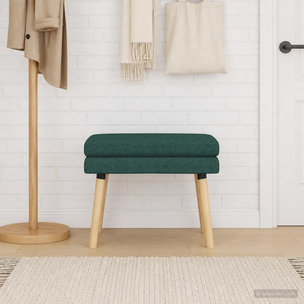 Dobbeltlagret bænk Mørkegrøn 60 x 40 x 46 cm Stof