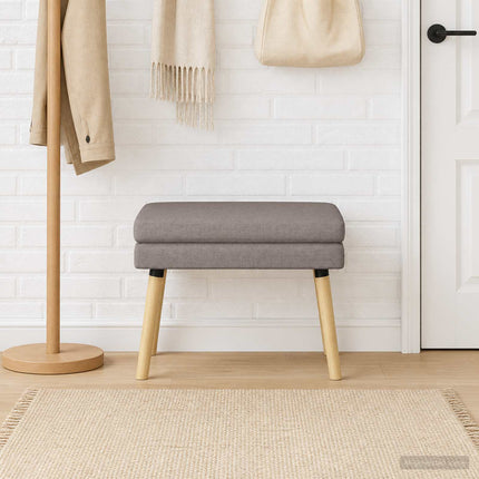 Dobbeltlagret bænk Gråbrun 60 x 40 x 46 cm Stof