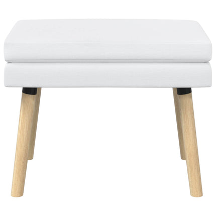 Dobbeltlagret bænk Hvid 60 x 40 x 46 cm Stof