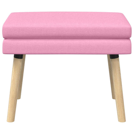 Dobbeltlagret bænk Lyserød 60 x 40 x 46 cm Stof