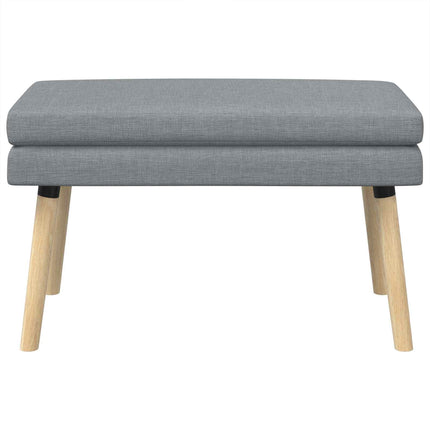 Dobbeltlagret bænk Lysegrå 80 x 40 x 47 cm Stof