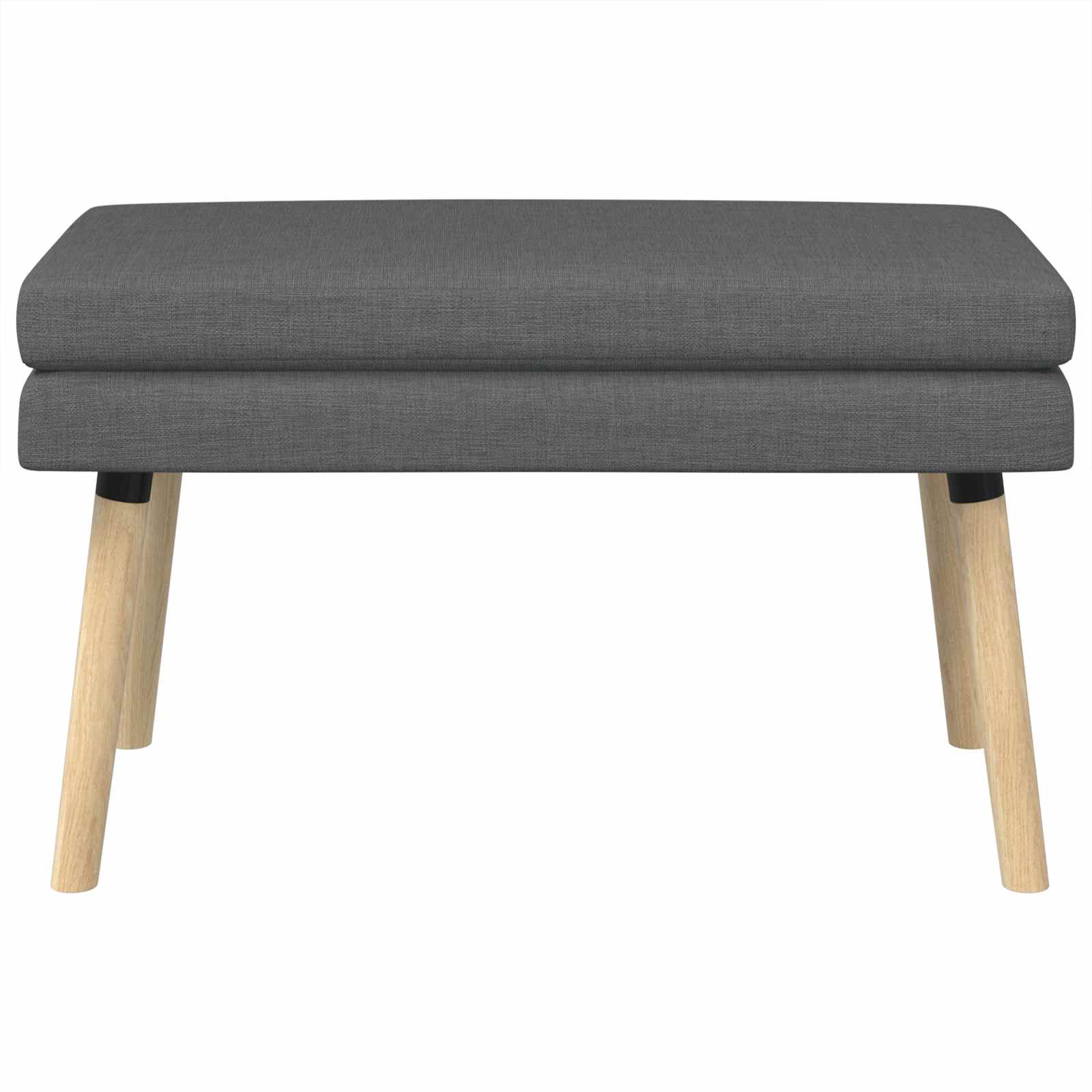 Dobbeltlagret bænk Mørkegrå 80 x 40 x 47 cm Stof