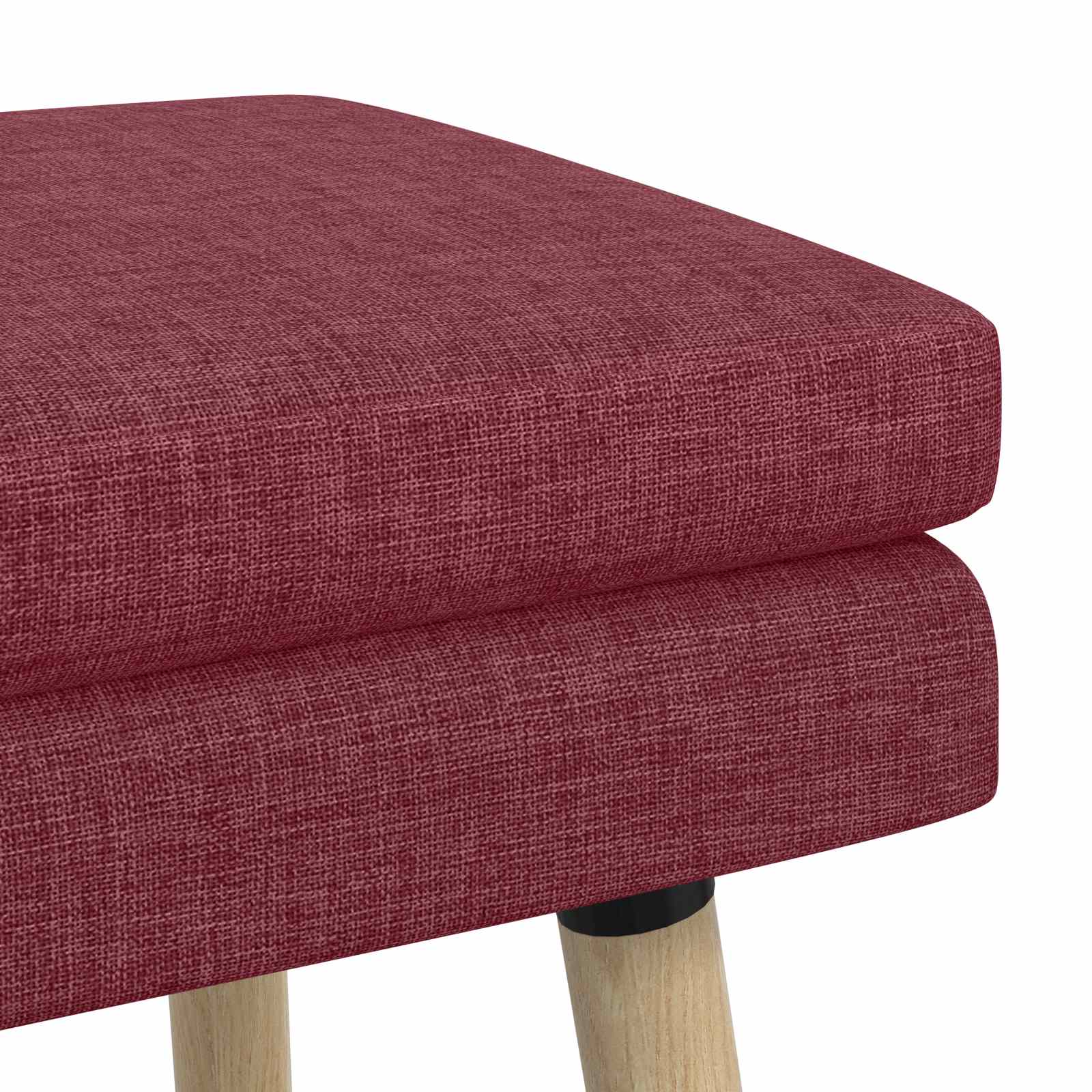 Dobbeltlagret bænk Vinrød 80 x 40 x 47 cm Stof