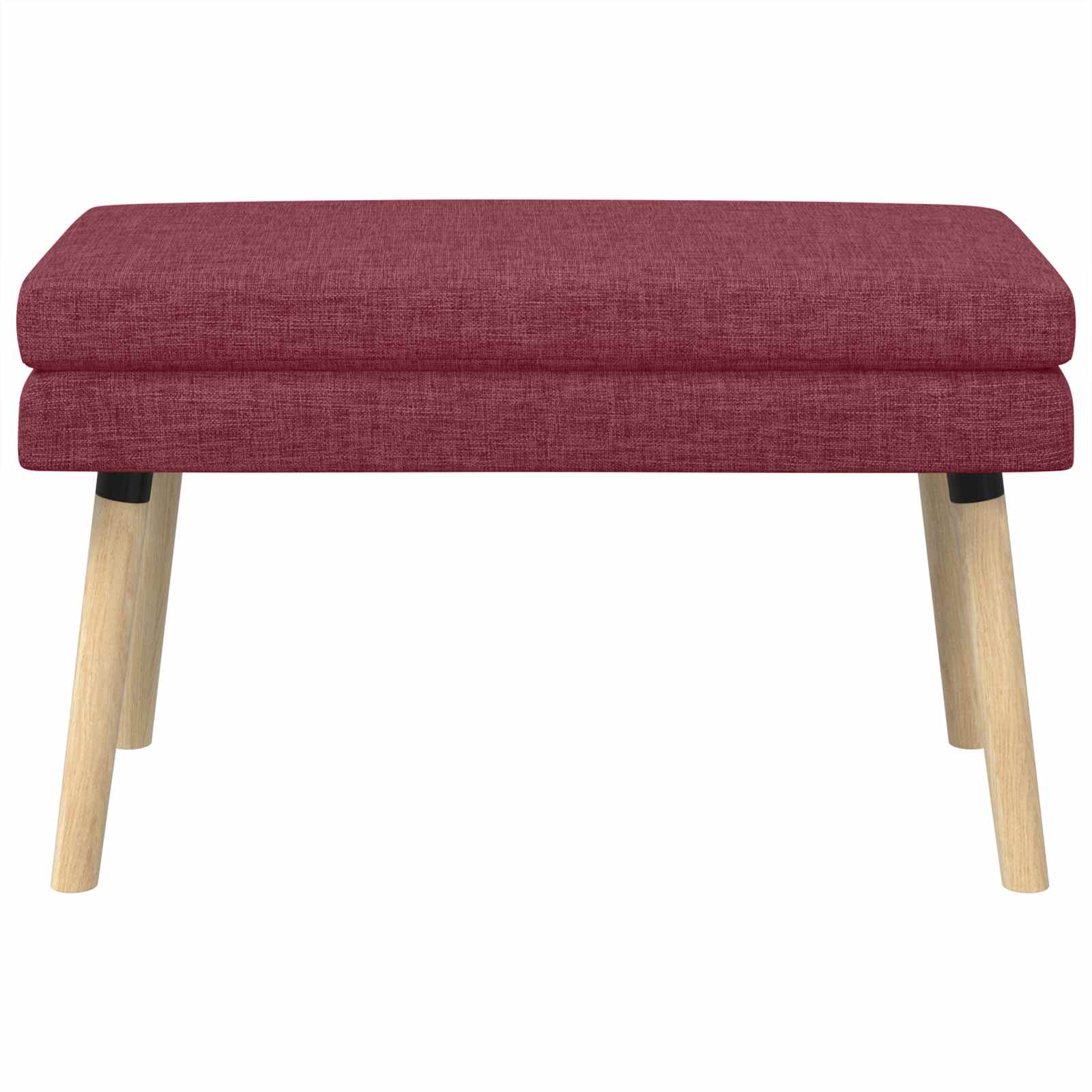 Dobbeltlagret bænk Vinrød 80 x 40 x 47 cm Stof