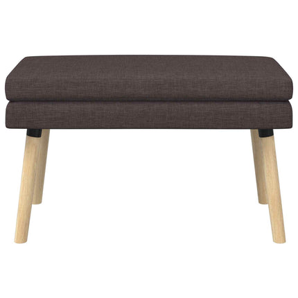 Dobbeltlagret bænk Mørk Brun 80 x 40 x 47 cm Stof