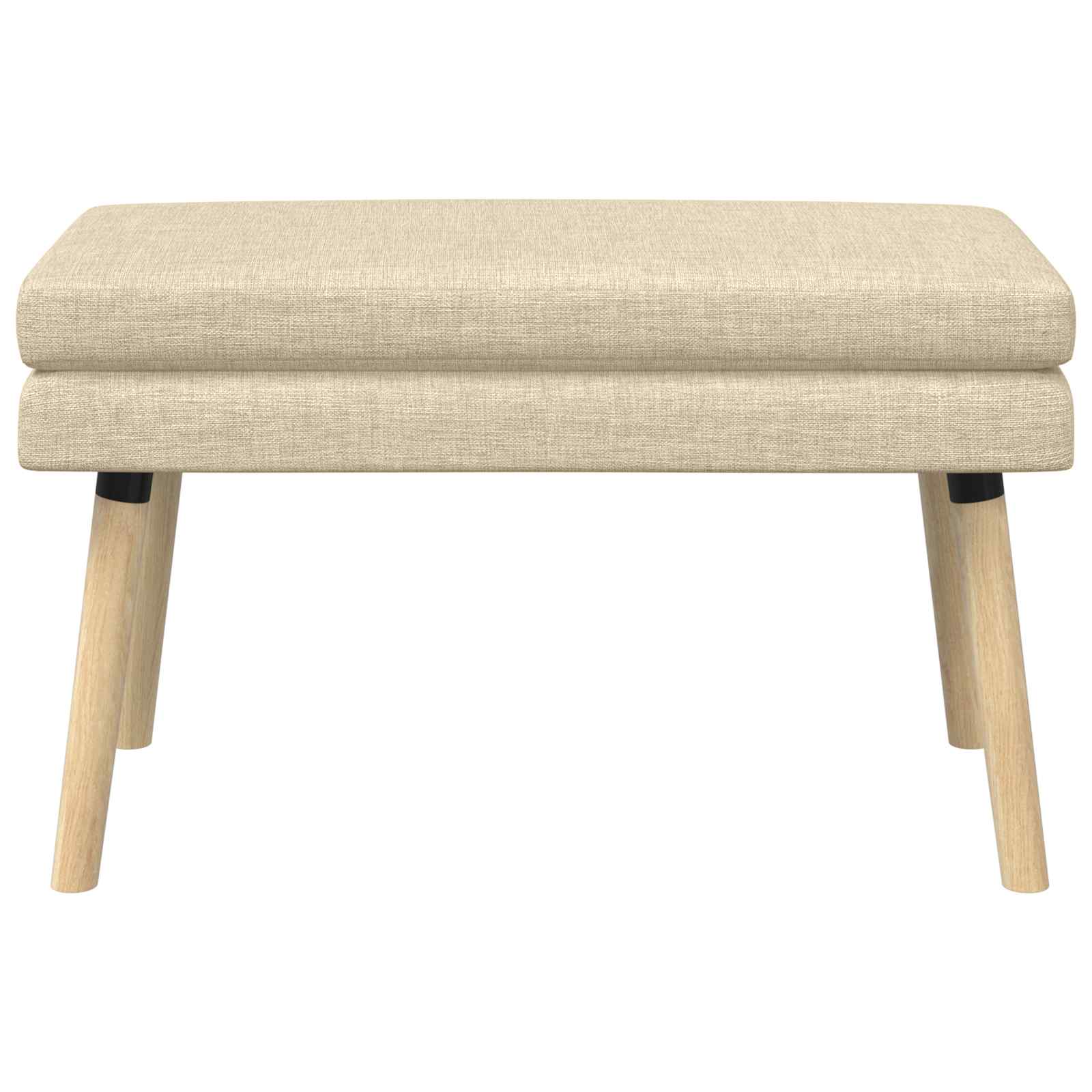 Dobbeltlagret bænk Cremefarvet 80 x 40 x 47 cm Stof