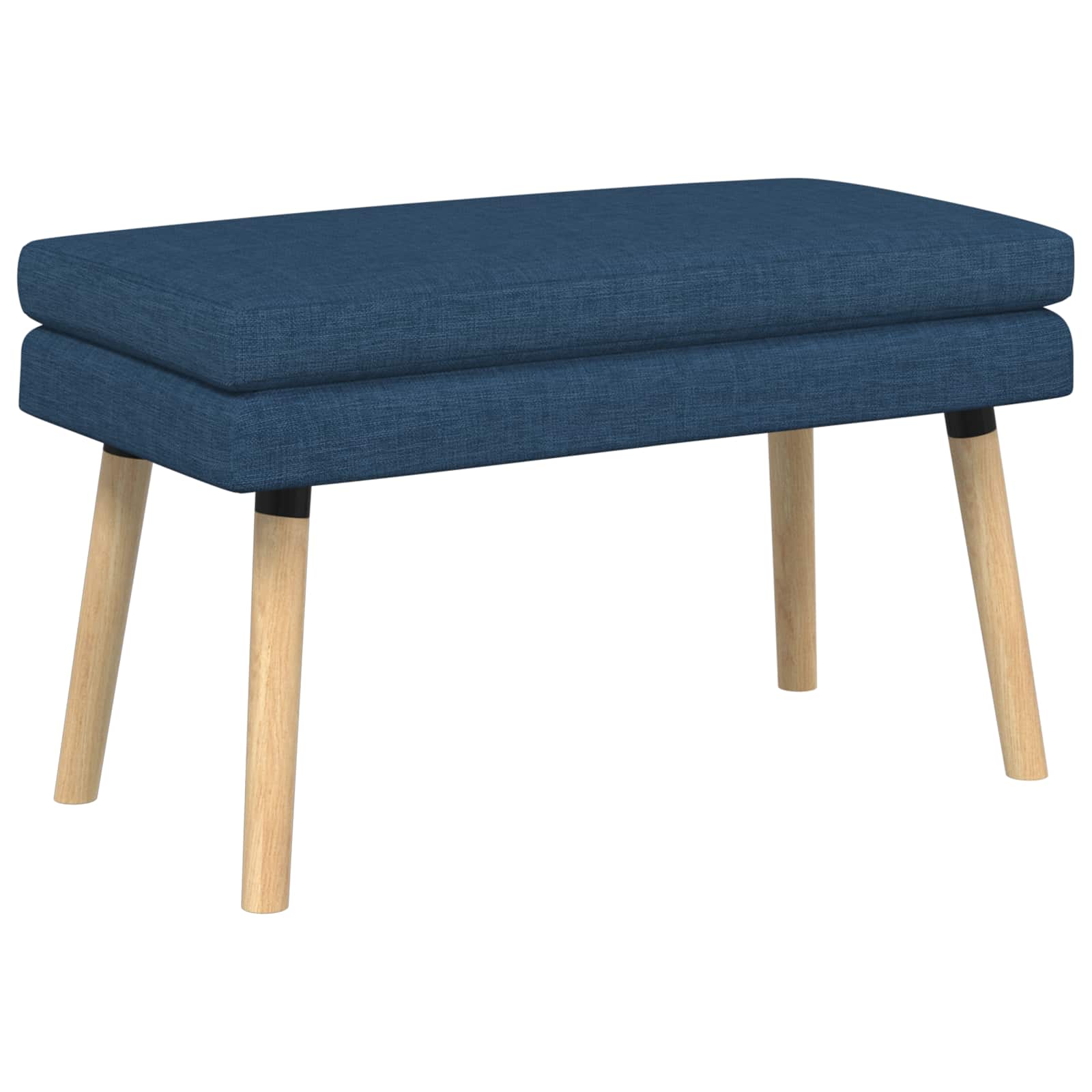 Dobbeltlagret bænk Blå 80 x 40 x 47 cm Stof billede