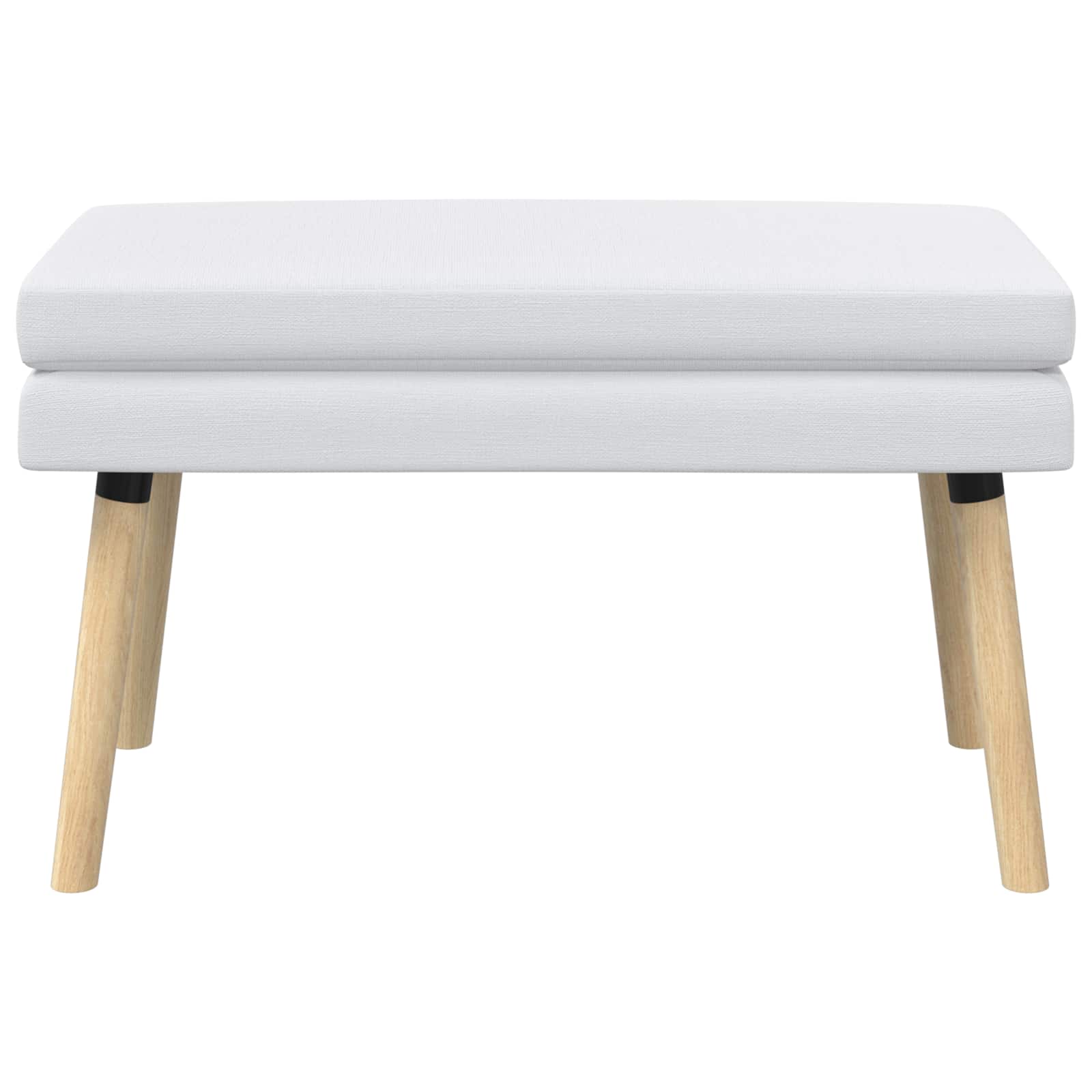 Dobbeltlagret bænk Hvid 80 x 40 x 47 cm Stof