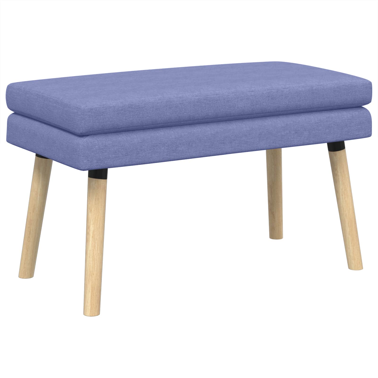 Dobbeltlagret bænk Jeans blå 80 x 40 x 47 cm Stof billede