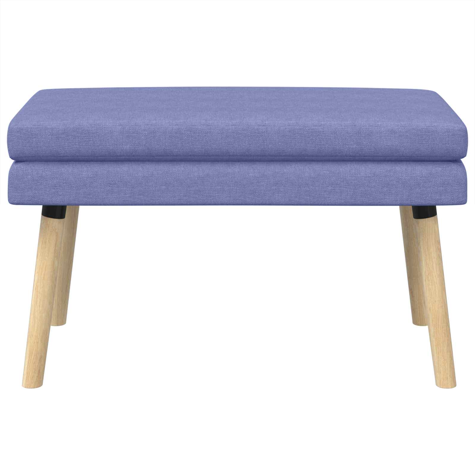 Dobbeltlagret bænk Jeans blå 80 x 40 x 47 cm Stof