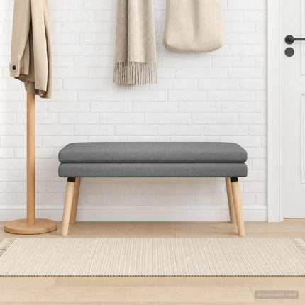 Dobbeltlagret bænk Mørkegrå 110 x 40 x 47 cm Stof