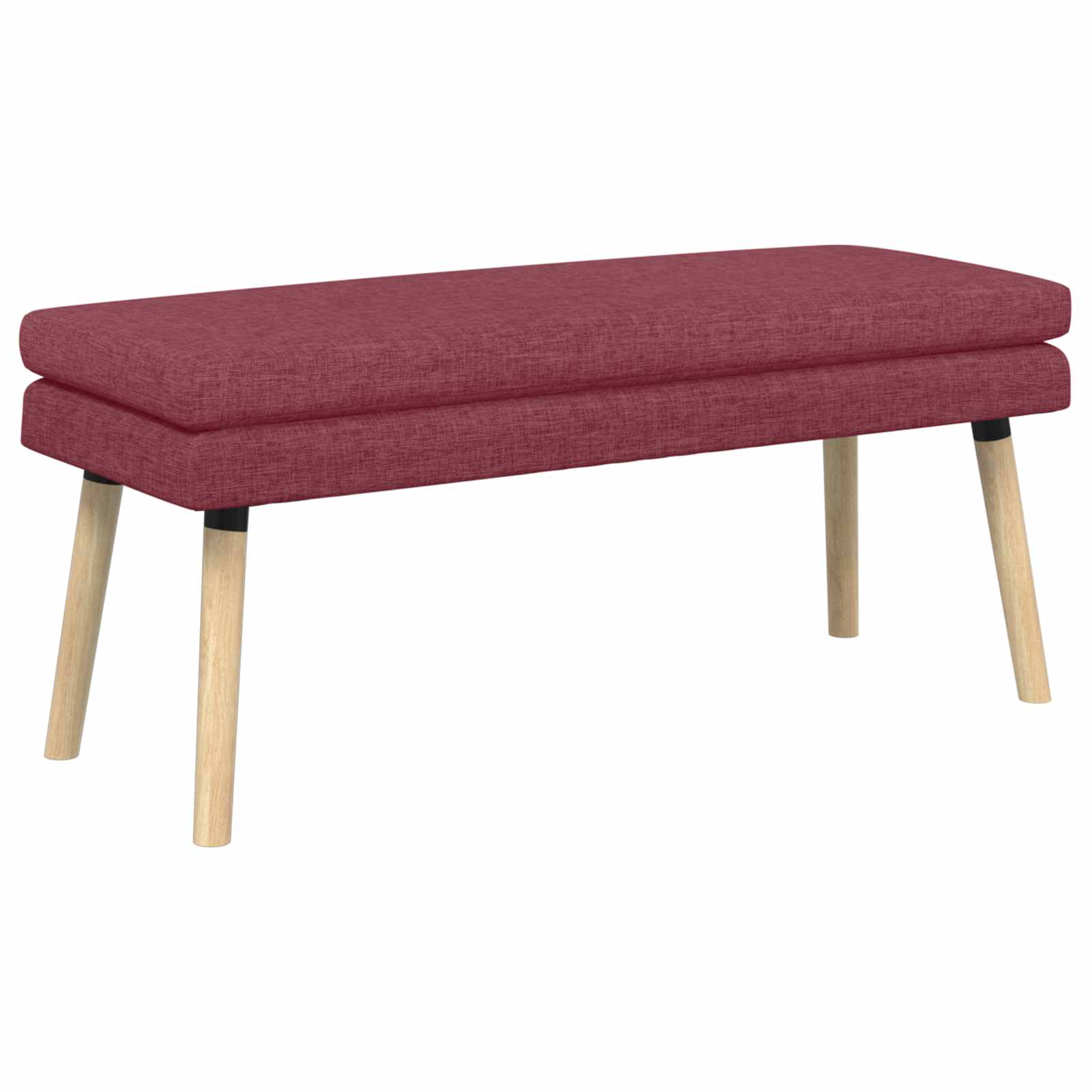 Dobbeltlagret bænk Vinrød 110 x 40 x 47 cm Stof