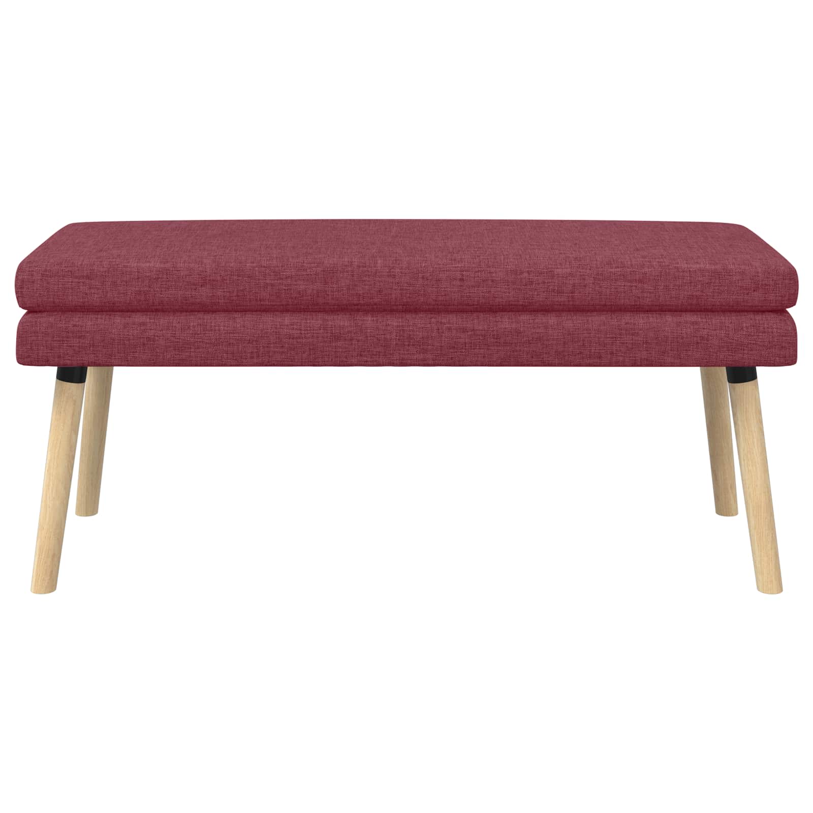 Dobbeltlagret bænk Vinrød 110 x 40 x 47 cm Stof
