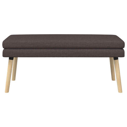 Dobbeltlagret bænk Mørk Brun 110 x 40 x 47 cm Stof