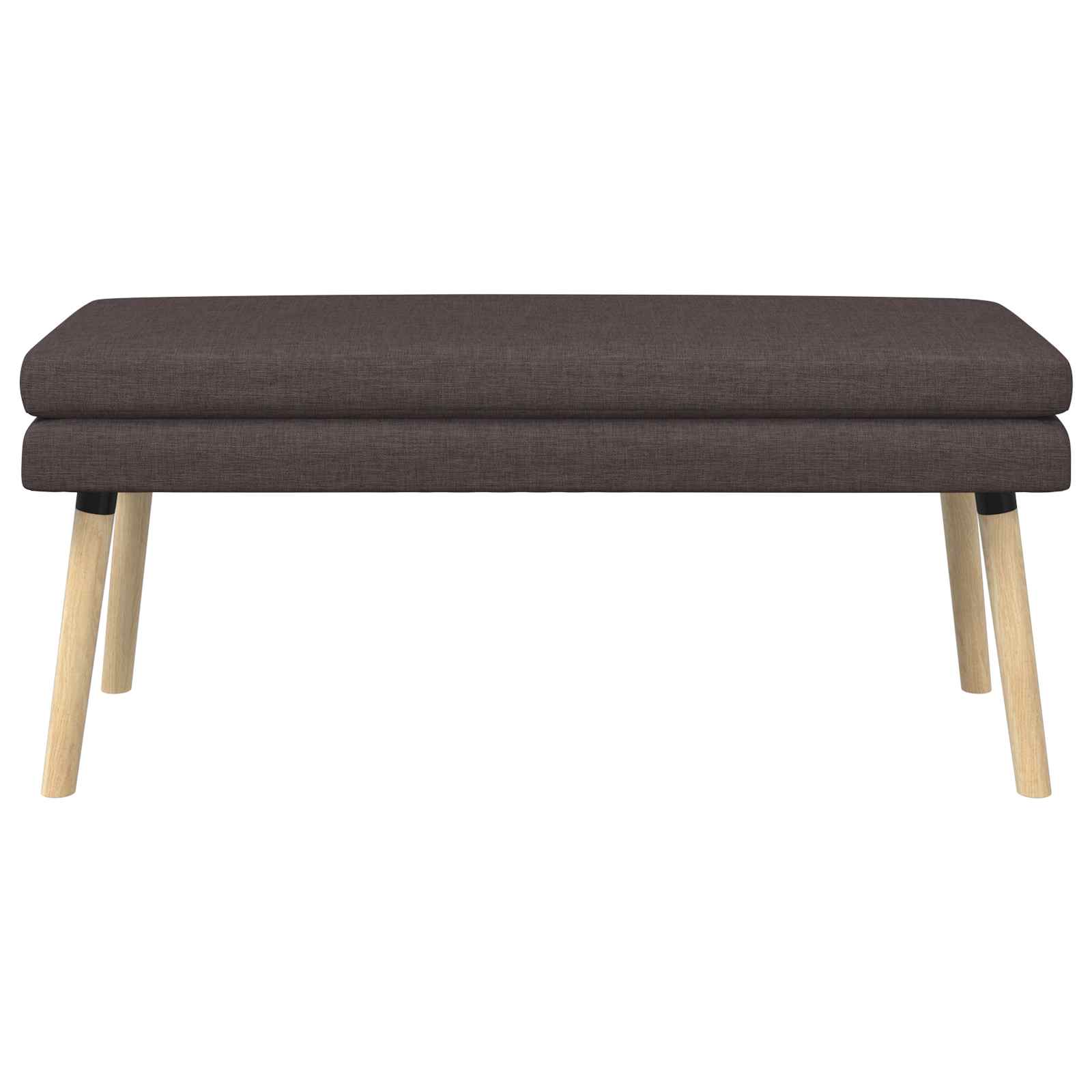 Dobbeltlagret bænk Mørk Brun 110 x 40 x 47 cm Stof