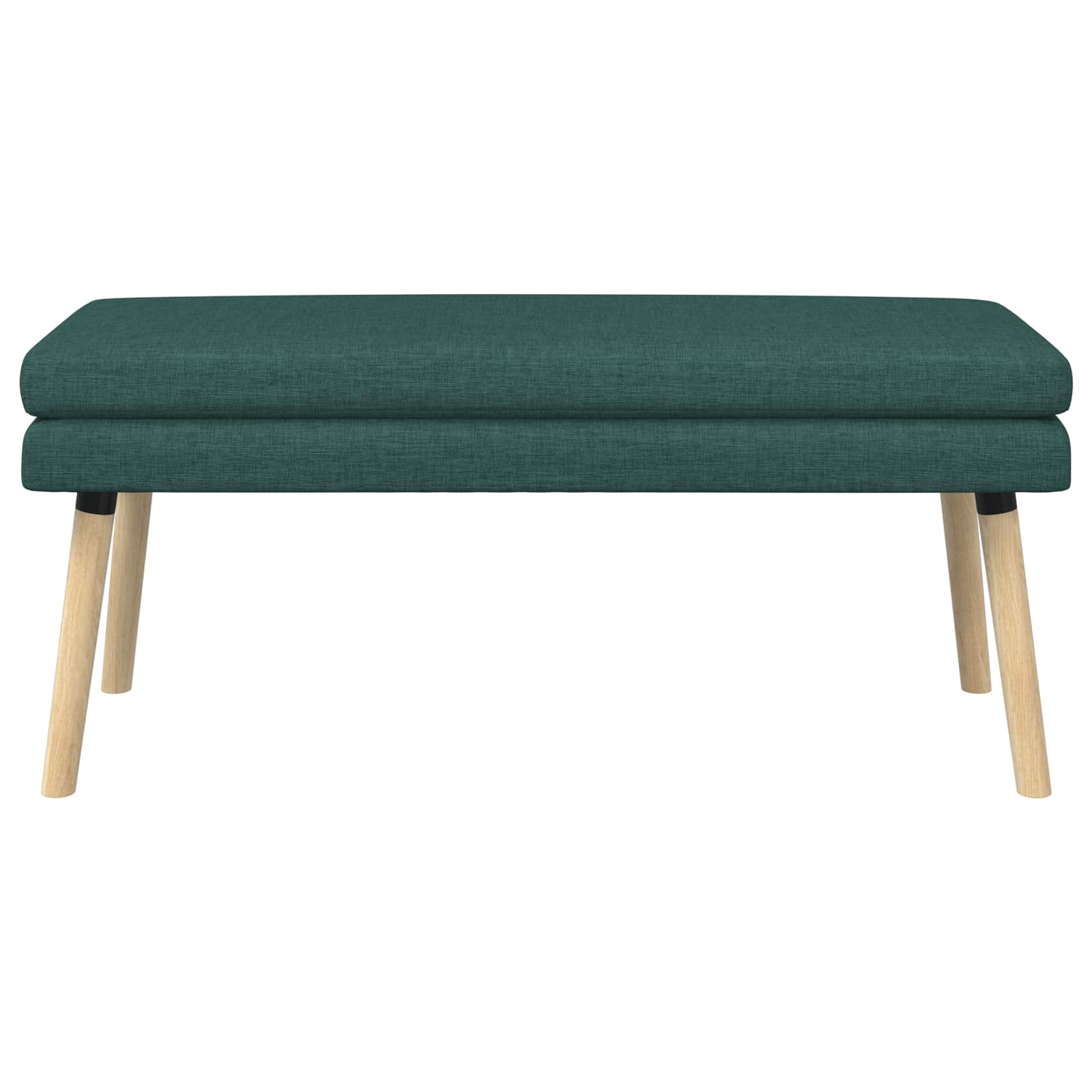 Dobbeltlagret bænk Mørkegrøn 110 x 40 x 47 cm Stof