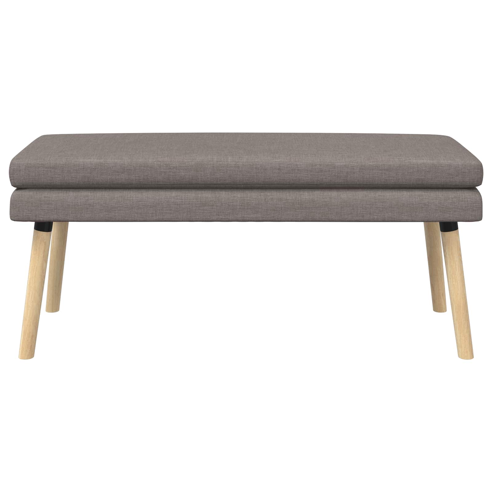 Dobbeltlagret bænk Gråbrun 110 x 40 x 47 cm Stof