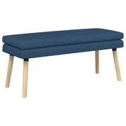 Dobbeltlagret bænk Blå 110 x 40 x 47 cm Stof