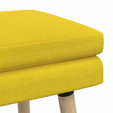 Dobbeltlagret bænk Lys Gul 110 x 40 x 47 cm Stof