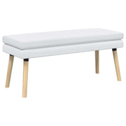 Dobbeltlagret bænk Hvid 110 x 40 x 47 cm Stof