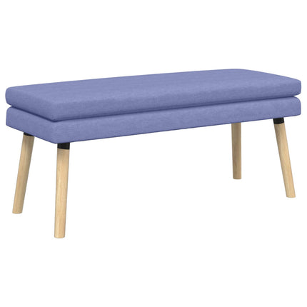 Dobbeltlagret bænk Jeans blå 110 x 40 x 47 cm Stof