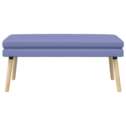 Dobbeltlagret bænk Jeans blå 110 x 40 x 47 cm Stof