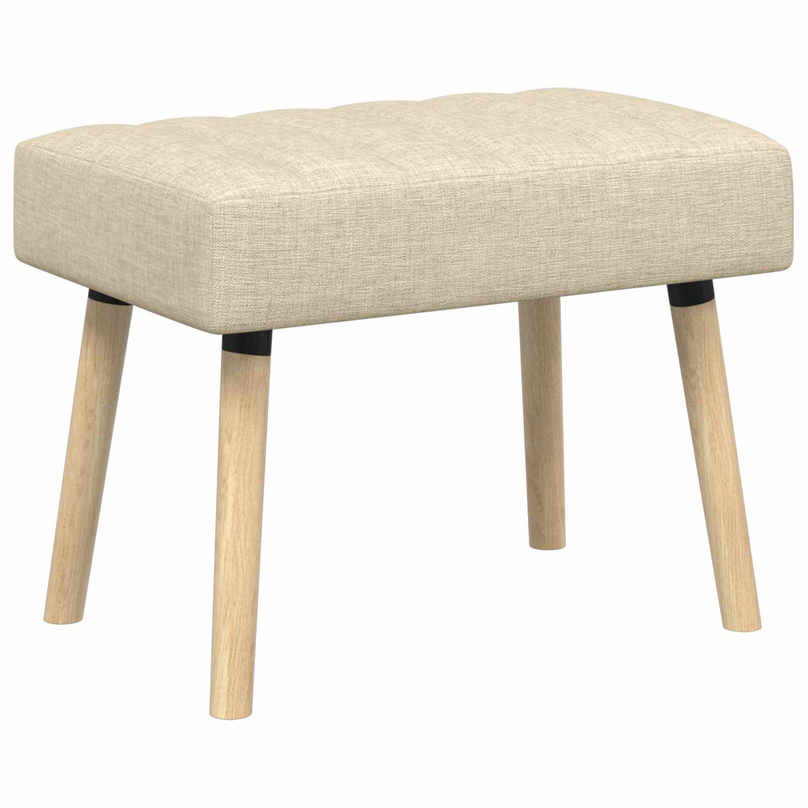 Kanalpuddet Bænk Cremefarvet 60 x 40 x 45 cm Stof