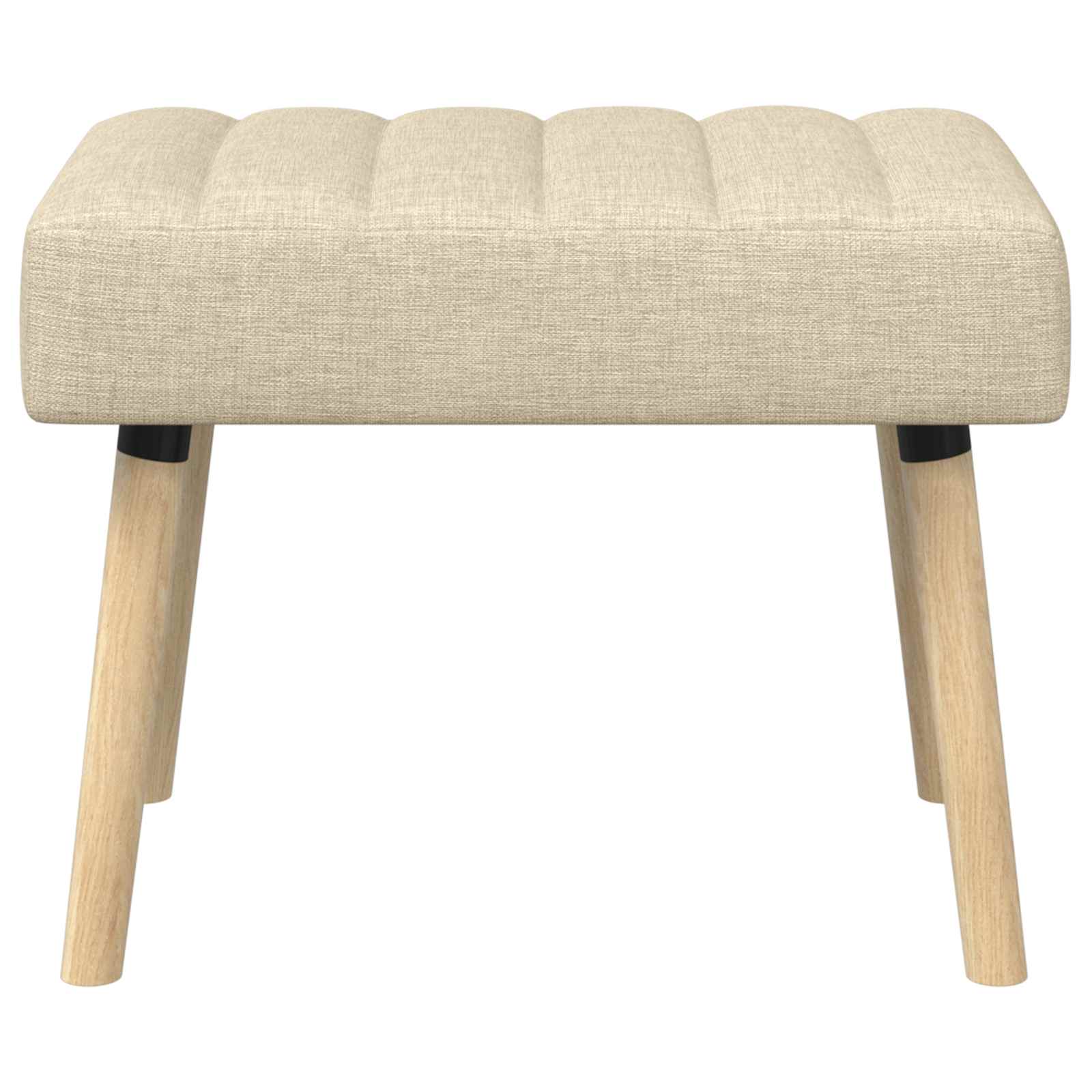 Kanalpuddet Bænk Cremefarvet 60 x 40 x 45 cm Stof