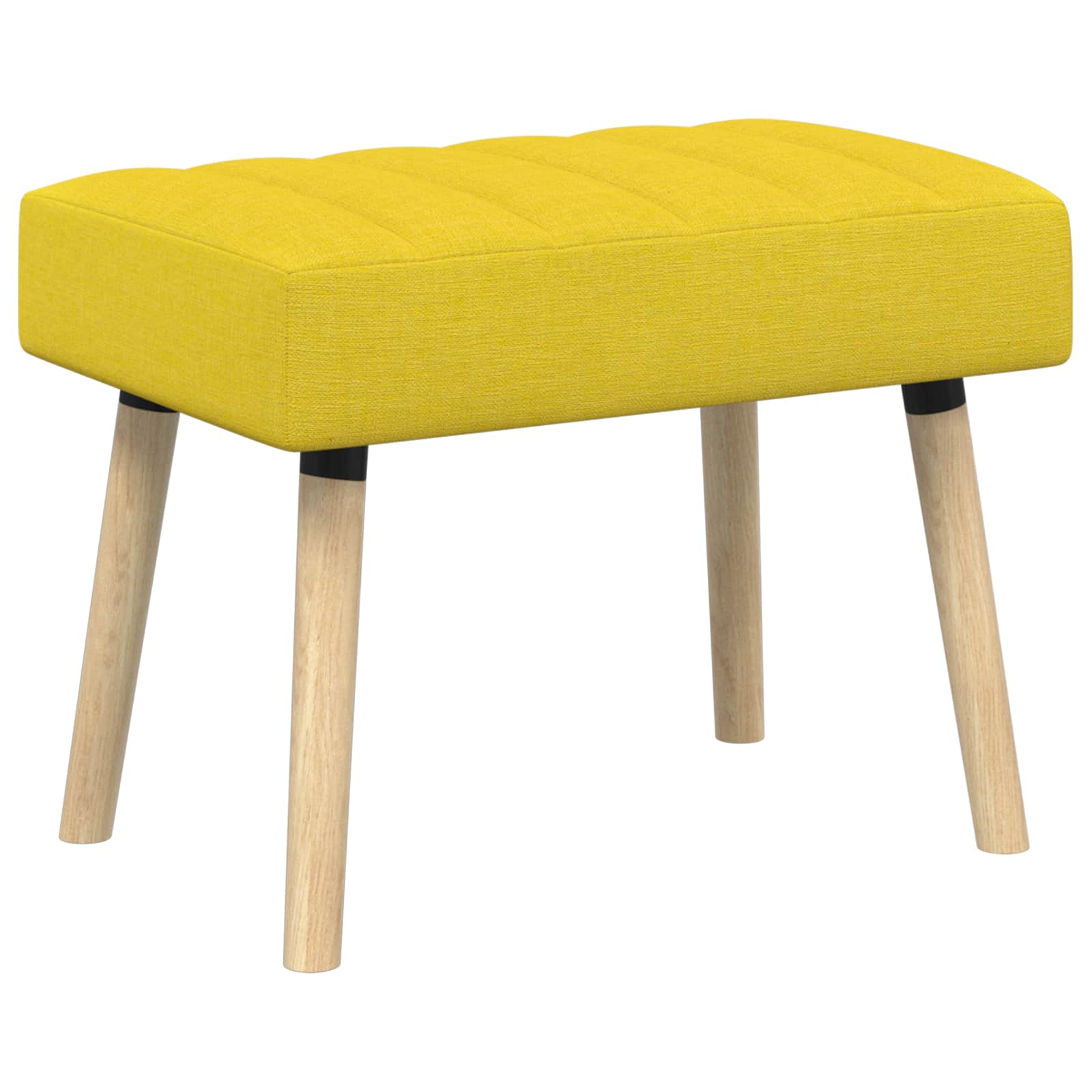 Kanalpuddet Bænk Lys Gul 60 x 40 x 45 cm Stof