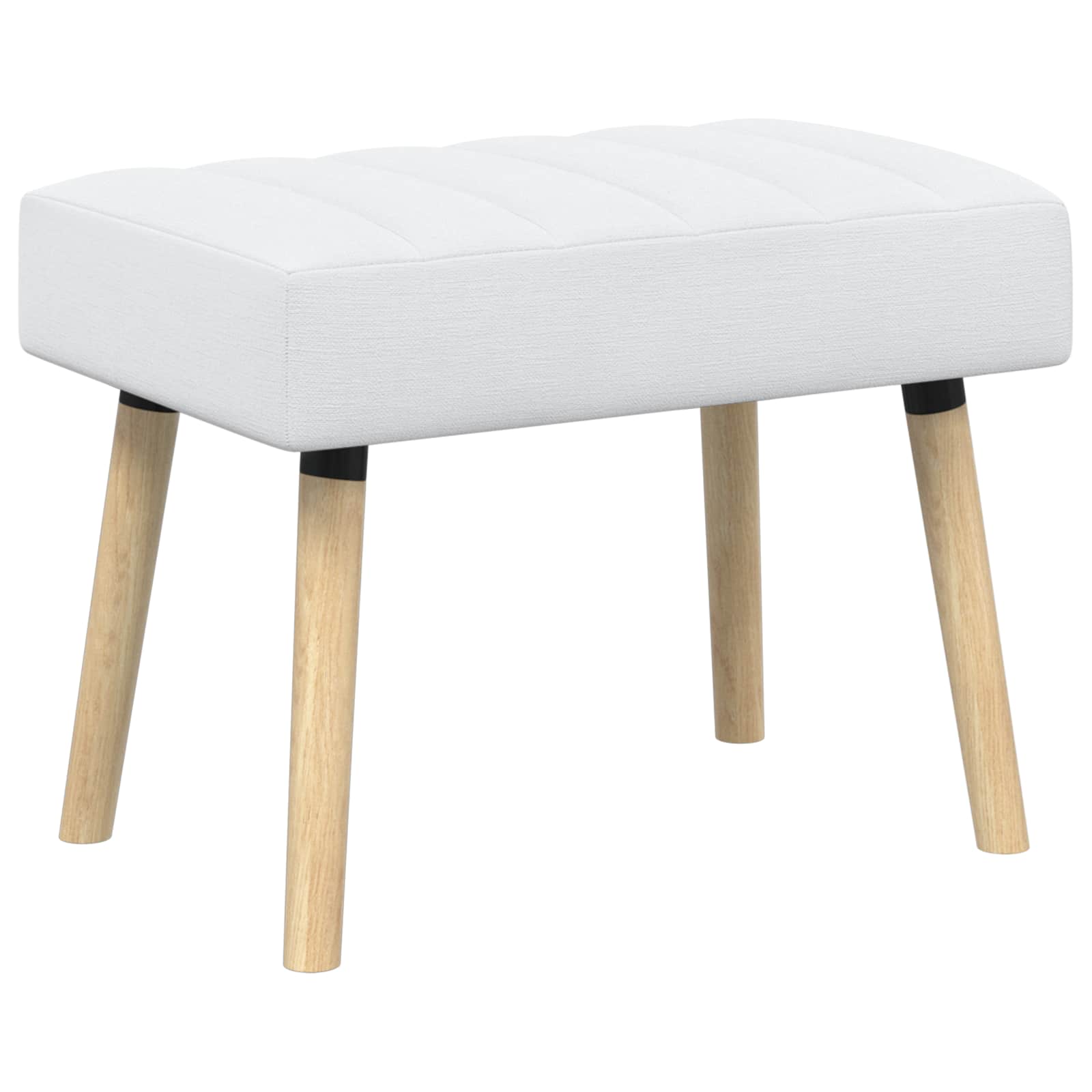 Kanalpuddet Bænk Hvid 60 x 40 x 45 cm Stof
