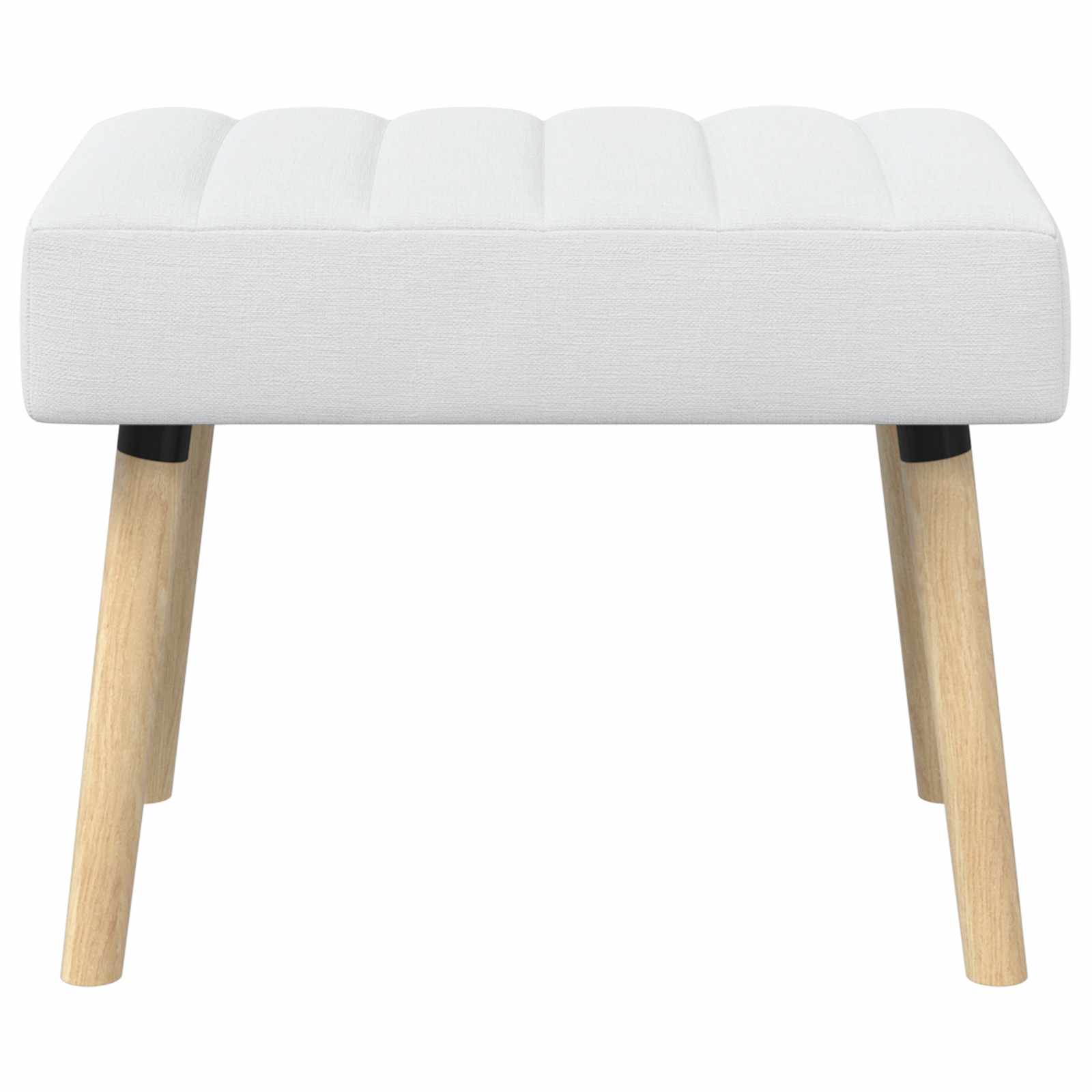 Kanalpuddet Bænk Hvid 60 x 40 x 45 cm Stof