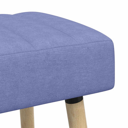 Kanalpuddet Bænk Jeans blå 60 x 40 x 45 cm Stof
