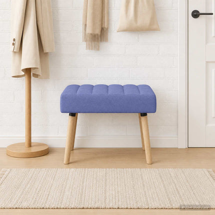 Kanalpuddet Bænk Jeans blå 60 x 40 x 45 cm Stof