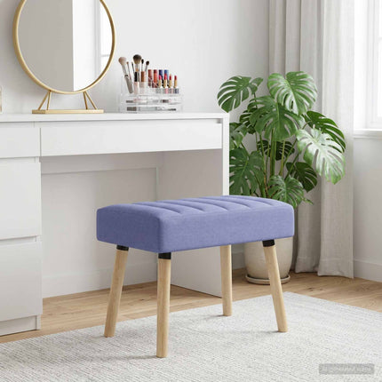 Kanalpuddet Bænk Jeans blå 60 x 40 x 45 cm Stof